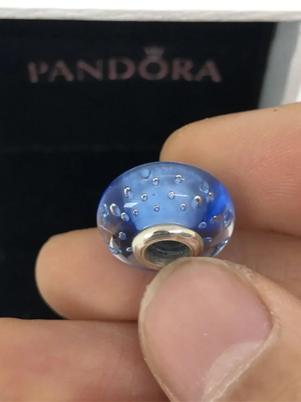👍👍Pandora Blue Murano Glass Bead Charm - Picture 4 of 7